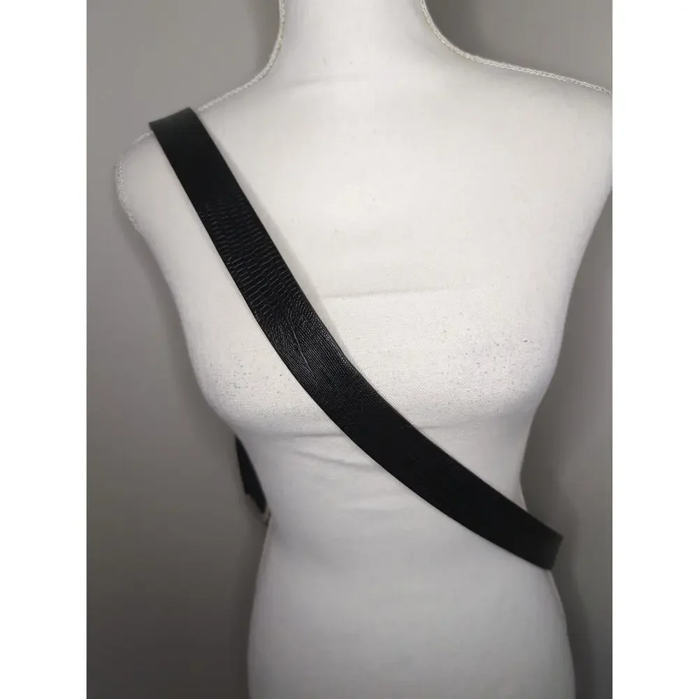 Remo Tulliani Andre calfskin Italian leather reptile embossed belt USA